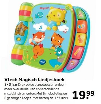 Aanbiedingen Vtech magisch liedjesboek - Vtech - Geldig van 25/09/2017 tot 10/12/2017 bij Intertoys