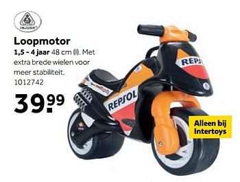 Aanbiedingen Loopmotor - Injusa - Geldig van 25/09/2017 tot 10/12/2017 bij Intertoys