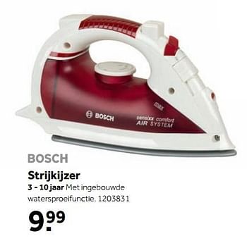 Aanbiedingen Bosch strijkijzer - Theo Klein - Geldig van 25/09/2017 tot 10/12/2017 bij Intertoys