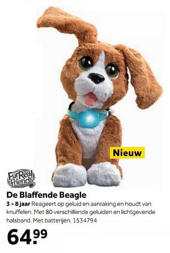 Aanbiedingen De blaffende beagle - FurReal Friends - Geldig van 25/09/2017 tot 10/12/2017 bij Intertoys