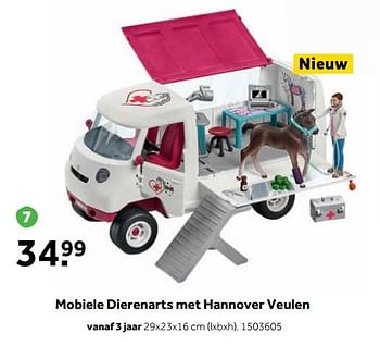 Aanbiedingen Mobiele dierenarts met hannover veulen - Schleich - Geldig van 25/09/2017 tot 10/12/2017 bij Intertoys