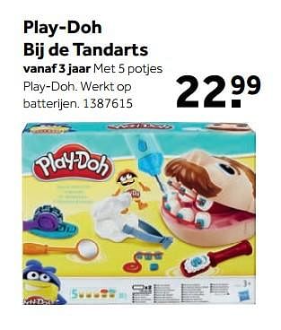 Aanbiedingen Play-doh bij de tandarts - Play-Doh - Geldig van 25/09/2017 tot 10/12/2017 bij Intertoys