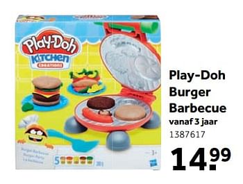 Aanbiedingen Play-doh burger barbecue - Play-Doh - Geldig van 25/09/2017 tot 10/12/2017 bij Intertoys