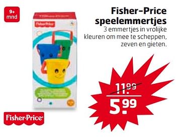 Aanbiedingen Fisher-price speelemmertjes - Fisher-Price - Geldig van 26/09/2017 tot 01/10/2017 bij Trekpleister