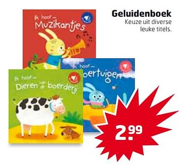 Aanbiedingen Geluidenboek - Huismerk - Trekpleister - Geldig van 26/09/2017 tot 01/10/2017 bij Trekpleister