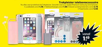 Aanbiedingen Trekpleister telefoonaccessoire - Huismerk - Trekpleister - Geldig van 26/09/2017 tot 01/10/2017 bij Trekpleister
