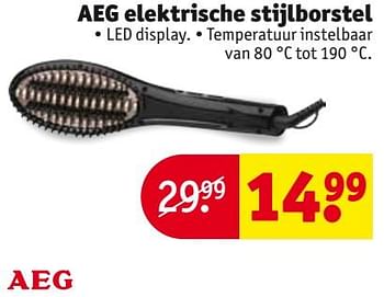 Aanbiedingen Aeg elektrische stijlborstel - AEG - Geldig van 26/09/2017 tot 08/10/2017 bij Kruidvat