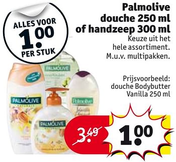 Aanbiedingen Douche bodybutter vanilla - Palmolive - Geldig van 26/09/2017 tot 08/10/2017 bij Kruidvat