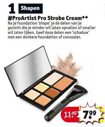 Aanbiedingen #proartist pro strobe cream - ProArtist    - Geldig van 26/09/2017 tot 08/10/2017 bij Kruidvat