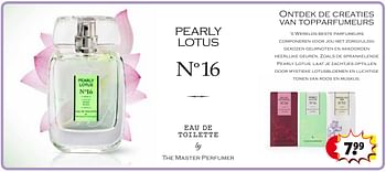 Aanbiedingen Pearly lotus - The Master Perfumer - Geldig van 26/09/2017 tot 08/10/2017 bij Kruidvat