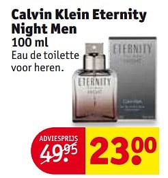 Aanbiedingen Calvin klein eternity night men - Calvin Klein - Geldig van 26/09/2017 tot 08/10/2017 bij Kruidvat