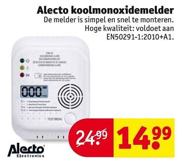 Aanbiedingen Alecto koolmonoxidemelder en50291-1:2010+a1 - Alecto - Geldig van 26/09/2017 tot 08/10/2017 bij Kruidvat