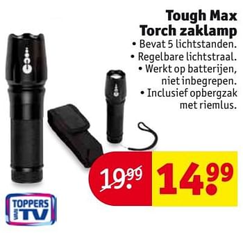 Aanbiedingen Tough max torch zaklamp - Huismerk - Kruidvat - Geldig van 26/09/2017 tot 08/10/2017 bij Kruidvat