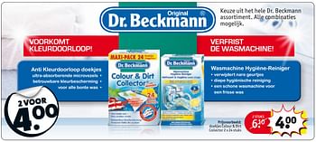 Aanbiedingen Doekjes colour + dirt collector - Dr. Beckmann - Geldig van 26/09/2017 tot 08/10/2017 bij Kruidvat