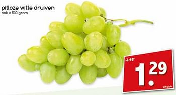 Aanbiedingen Pitloze witte druiven - Huismerk - Agrimarkt - Geldig van 25/09/2017 tot 30/09/2017 bij Agrimarkt