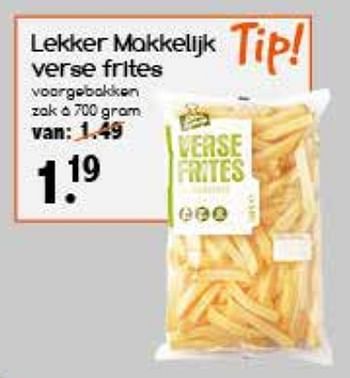 Aanbiedingen Lekker makkelijk verse frites - Huismerk - Agrimarkt - Geldig van 25/09/2017 tot 30/09/2017 bij Agrimarkt
