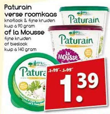 Aanbiedingen Paturain verse roomkaas - Paturain - Geldig van 25/09/2017 tot 30/09/2017 bij Agrimarkt