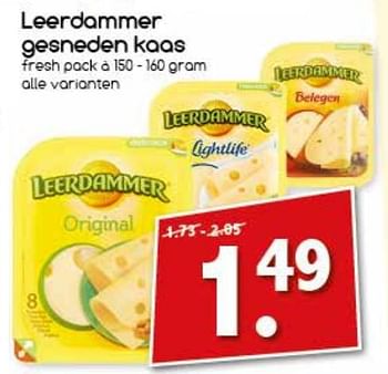 Aanbiedingen Leerdammer gesneden kaas - Leerdammer - Geldig van 25/09/2017 tot 30/09/2017 bij Agrimarkt