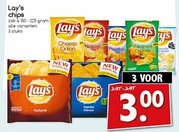 Aanbiedingen Lay`s chips - Lay's - Geldig van 25/09/2017 tot 30/09/2017 bij Agrimarkt