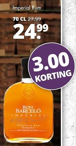 Aanbiedingen Imperial rum - Ron Barcelo Blanco - Geldig van 25/09/2017 tot 07/10/2017 bij Mitra