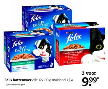 Aanbiedingen Felix kattenvoer - Purina - Geldig van 25/09/2017 tot 08/10/2017 bij Boerenbond