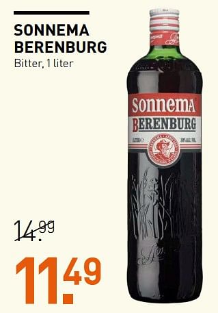 Aanbiedingen Sonnema berenburg - Sonnema - Geldig van 25/09/2017 tot 08/10/2017 bij Gall & Gall