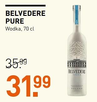 Aanbiedingen Belvedere pure wodka - Belvédere - Geldig van 25/09/2017 tot 08/10/2017 bij Gall & Gall