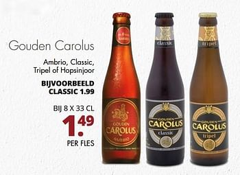 Aanbiedingen Gouden carolus ambrio, classic, tripel of hopsinjoor - Gouden Carolus - Geldig van 25/09/2017 tot 07/10/2017 bij Mitra