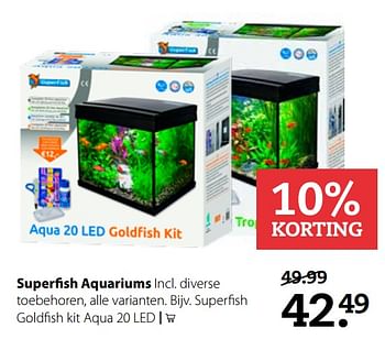 Aanbiedingen Superfish aquariums - Superfish - Geldig van 25/09/2017 tot 08/10/2017 bij Boerenbond