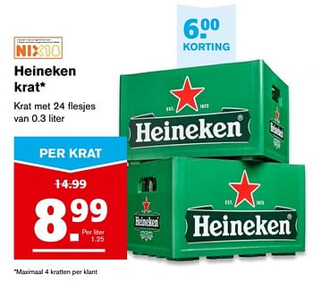Aanbiedingen Heineken krat - Heineken - Geldig van 27/09/2017 tot 03/10/2017 bij Hoogvliet