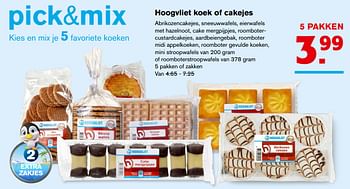 Aanbiedingen Hoogvliet koek of cakejes - Huismerk - Hoogvliet - Geldig van 27/09/2017 tot 03/10/2017 bij Hoogvliet