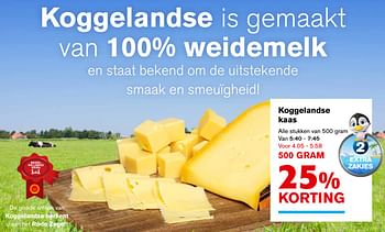 Aanbiedingen Koggelandse kaas - Koggelandse - Geldig van 27/09/2017 tot 03/10/2017 bij Hoogvliet