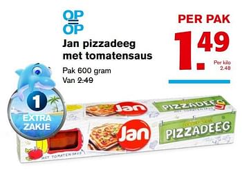 Aanbiedingen Jan pizzadeeg met tomatensaus - Jan - Geldig van 27/09/2017 tot 03/10/2017 bij Hoogvliet