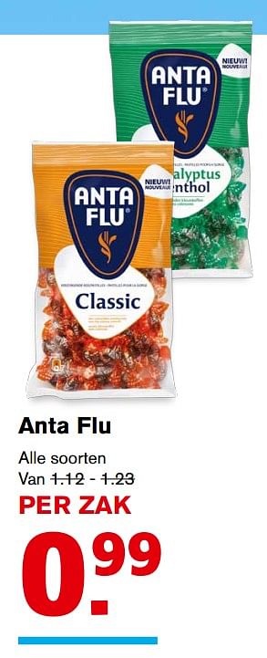 Aanbiedingen Anta flu - Anta Flu - Geldig van 27/09/2017 tot 03/10/2017 bij Hoogvliet