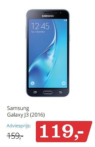 Aanbiedingen Samsung galaxy j3 - Samsung - Geldig van 25/09/2017 tot 04/10/2017 bij Bol