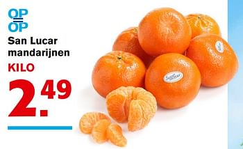 Aanbiedingen San lucar mandarijnen - Huismerk - Hoogvliet - Geldig van 27/09/2017 tot 03/10/2017 bij Hoogvliet