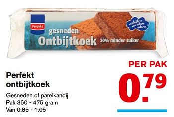 Aanbiedingen Perfekt ontbijtkoek - Perfekt - Geldig van 27/09/2017 tot 03/10/2017 bij Hoogvliet