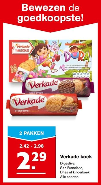 Aanbiedingen Verkade koek - Verkade - Geldig van 27/09/2017 tot 03/10/2017 bij Hoogvliet