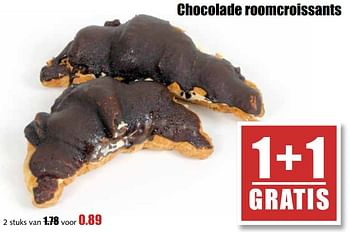 Aanbiedingen Chocolade roomcroissants - Huismerk - MCD Supermarkten - Geldig van 25/09/2017 tot 30/09/2017 bij MCD Supermarkten