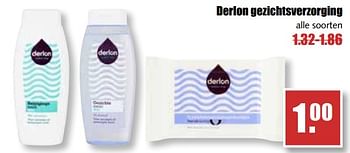 Aanbiedingen Derlon gezichtsverzorging - Derlon - Geldig van 25/09/2017 tot 30/09/2017 bij MCD Supermarkten