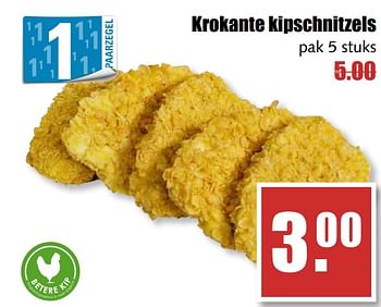 Aanbiedingen Krokante kipschnitzels - Huismerk - MCD Supermarkten - Geldig van 25/09/2017 tot 30/09/2017 bij MCD Supermarkten