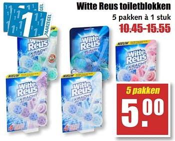 Aanbiedingen Witte reus toiletblokken - Reus - Geldig van 25/09/2017 tot 30/09/2017 bij MCD Supermarkten