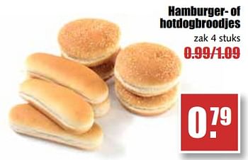 Aanbiedingen Hamburger- of hotdogbroodjes - Huismerk - MCD Supermarkten - Geldig van 25/09/2017 tot 30/09/2017 bij MCD Supermarkten