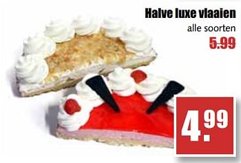 Aanbiedingen Halve luxe vlaaien - Huismerk - MCD Supermarkten - Geldig van 25/09/2017 tot 30/09/2017 bij MCD Supermarkten