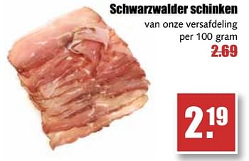 Aanbiedingen Schwarzwalder schinken - Huismerk - MCD Supermarkten - Geldig van 25/09/2017 tot 30/09/2017 bij MCD Supermarkten