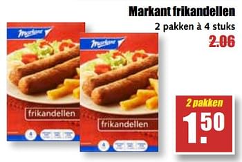 Aanbiedingen Markant frikandellen - Markant - Geldig van 25/09/2017 tot 30/09/2017 bij MCD Supermarkten