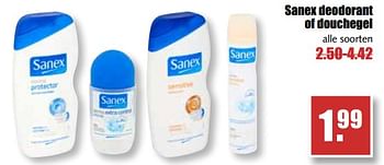 Aanbiedingen Sanex deodorant of douchegel - Sanex - Geldig van 25/09/2017 tot 30/09/2017 bij MCD Supermarkten