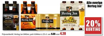 Aanbiedingen Hertog jan blikbier - Hertog Jan - Geldig van 25/09/2017 tot 30/09/2017 bij MCD Supermarkten