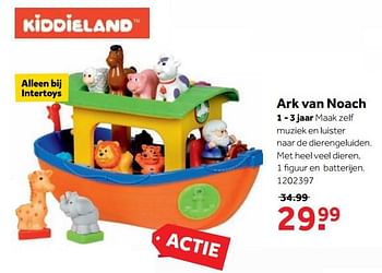 Aanbiedingen Ark van noach - Kiddieland - Geldig van 25/09/2017 tot 10/12/2017 bij Intertoys