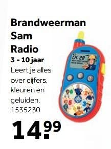 Aanbiedingen Brandweerman sam radio - remote_pf_nl.BRANDweerman Sam - Geldig van 25/09/2017 tot 10/12/2017 bij Intertoys